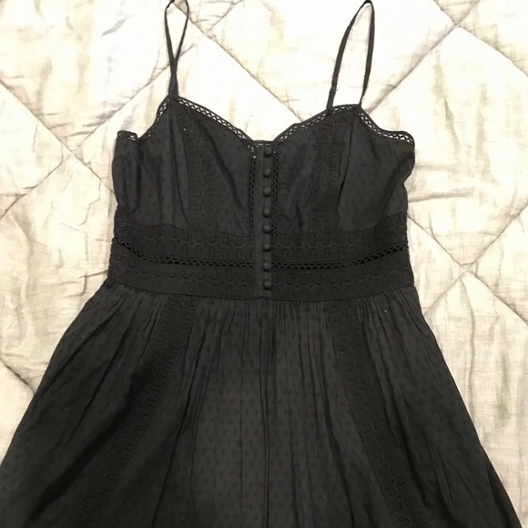 Abercrombie & Fitch Dresses & Skirts - Abercrombie & Fitch Black eyelet Dress Size Large